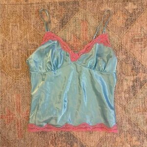 Vintage Y2K No Boundaries Sequin and Lace  Camisole